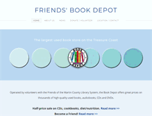 Tablet Screenshot of friendsbookdepot.com